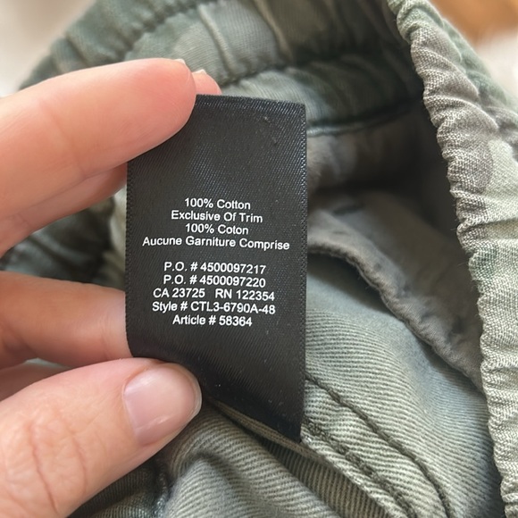 Aritzia TNA Alix High-Waist Camo Pants Womens Camouflage Joggers Green - Picture 9 of 9